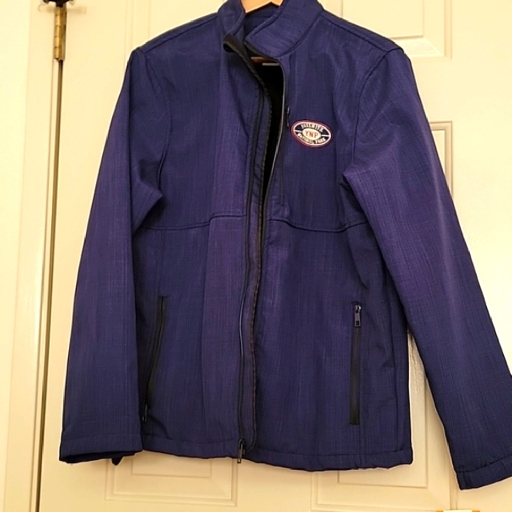 NWT National Park Yosemite Water Repellant Navy Fleece Lined Jacket Men's Small - Picture 2 of 5